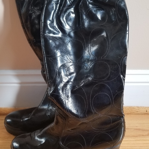 Coach patent leather boots - Picture 4 of 13